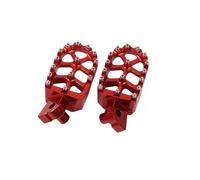 Motorcycle Rest Pegs Pedals Footrest Footrest Footrest For HUSQVARNA TC FC TE FE TX FS 65 85 125 125 250 300 350 450 501 TE300 For Road Foot Pedal(Red)