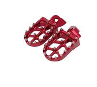 Motorcycle Rest Pegs Pedals Motorcycle Footpegs For YZ 85 125 250 YZ250F YZ426F YZ450F WR250F WR400F WR426F WR450F Foot Pedal, Road Pedal(Red With Pin)