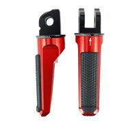 Motorcycle Rest Pegs Pedals Motorcycle Front Foot Pegs Rider Pedal Footrests For CBR900RR CBR1000RR FIRE BLADE SP MSX125 VTR1000 SP-1 SP-2(Red)