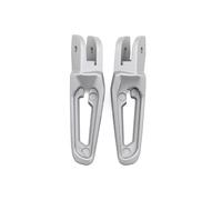 Motorcycle Rest Pegs Pedals Motorcycle Rear Foot Pedal Suitable For 1200 821 937 Foot Pedal Motorcycle Road Foot Pedal, Non-slip Foot Pedal(Silver No Cover)