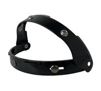 Motorcycle Retro 3-Snap Helemt Bubble Visor Flip Up Down Shield for Open Face 3/4 Helmets (Clear)(Black Bracket)