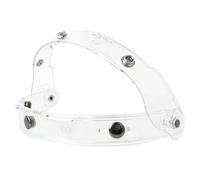 Motorcycle Retro 3-Snap Helemt Bubble Visor Flip Up Down Shield for Open Face 3/4 Helmets (Clear)(Clear Bracket)