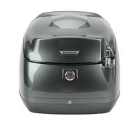 Motorcycle Retro 38L Water Resistant Top Box for Electric Scooters Stylish Rainproof Tail Storage Carrier Case (Ti Color)