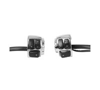 Motorcycle Retro Modification Parts 25MM Handlebar Cruise Headlight Power Switch Electroplating Seat Assembly(Electroplating【One pair】)