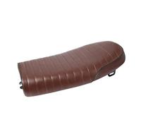 Motorcycle Retro Seat Cushion Vintage Comfortable Flat & Brat Hump Saddle Seats For YAM&AHA Cafe Racer CG125 Motorbike(Brown)