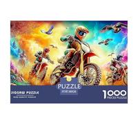 Motorcycle Ride Jigsaws 1000 Piece Puzzle Impossible Educational Games Wall Decor Family Game for Adults And Kids 38x26cm/1000pcs