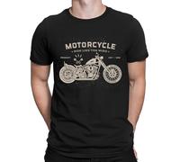 Motorcycle Ride Like The Wind Motorbike Bike Racer Vintage Mens T-Shirts #BAL Black S