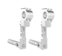Motorcycle Rider Adjustable Foot Pegs Kit 22mm 7/8" 28.8mm 1/8" Highway Pegs Adjustable Foot Rest Extensions Mounts Footpegs