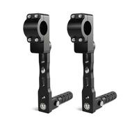 Motorcycle Rider Adjustable Foot Pegs Kit 22mm 7/8" 28.8mm 1/8" Highway Pegs Adjustable Foot Rest Extensions Mounts Footpegs