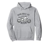 Motorcycle Rider Funny Saying Good Girls Bad Bitches Bikers Pullover Hoodie