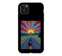 Motorcycle Rider Solitary Highway Sunset Freedom Case for iPhone 11 Pro Max