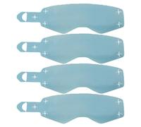 Motorcycle Riding Goggles Film, 4 Pack Protective Lens Screen, High Visual Performance Motorcycle Eyeglasses Films for Outdoor Ridings, Racing, Competition, Color Transparent