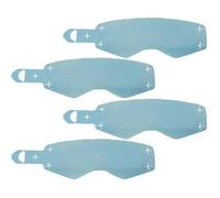 Motorcycle Riding Goggles Film - PET 4 Pcs Transparent, Quick Tear Sheet, Racing Shield | Great For Skiing ATV Use, Change