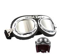Motorcycle Riding Goggles - Pilot Eye Shield System, Adjustable Strap Dustproof Lens Frame, Protective Outdoor Vision maske, Wind Resistant Ride Eyewear Shell | Helmet Accessory For Riders Cyclist