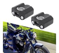 Motorcycle - Riser Adapter for 22mm-28mm for Having Aluminum Fit Heightener For Bars Extended Stem Quick-install Clamp Alloy Handlebar (BLACK)