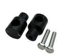 Motorcycle Riser Blocks For CBR For Bobber For Chopper 1" 25MM Motorcycle Heightening Fixed Clamp CNC Handlebar Risers Kit Mount All Season Universal(A Black)