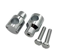 Motorcycle Riser Blocks For Sportster For Dyna 1" 25MM Motorcycle Heightening Fixed Clamp CNC Handlebar Risers Kit Mount All Season Universal(A Chrome)