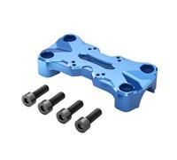Motorcycle Riser Blocks for Tenere 700/Rally XTZ700 2019-2024 700 WR 2022 Motorcycle GPS Navigator AMPS Mount Holes Handlebar Top Clamp(Blue)
