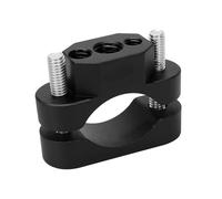 Motorcycle Riser Blocks Universal 22-32mm Motorcycle Handlebar Bumper Mount Bracket Holder Clamp for Spotlight Fog Turn Signal Lights Motor(Black x2)