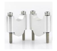 Motorcycle Riser Clamp 22mm 7/8" For Triumph Handlebar Risers Fat Bar Riser(SILVER,40mm)