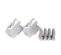 Motorcycle riser For Africa For Twin For CRF1000L For CRF1100L For CRF 1000 L Motorcycle Handlebar Riser Mount Clamp Rise Extend(B back Height-silver)