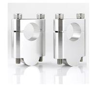 Motorcycle Riser For XR150L For XRV 650 For Dax 125 For Deauville For NT700 V 22mm 7/8" Handlebar Risers Clamps Mount Bracket Motorcycle Handle Bar Riser Handlebar Risers(Silver2)