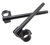 Motorcycle Riser Handlebar Clip-Ons Fork Handle Bars Clip Ons Motorbike Handlebar Universal CNC Aluminum Motorcycle Handlebar Riser(Riser Black 37mm)
