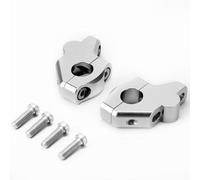 Motorcycle riser Universal Motorcycle Offset Handlebar Risers Extend Standard Bar Riser Accessory For 1" 25.4mm(Silver)