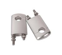 Motorcycle Risers For BMW For R45 For R65 For R70 For R75 Handlebar Mounts Clamp Riser 48mm Motorcycle Height Rise Adapter Accessories Motorcycle Handlebar Risers(Silver)