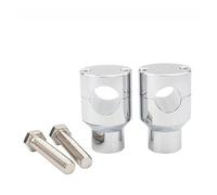Motorcycle Risers For V-Star For Road For Star For Shadow For VTX 22MM 25MM Motorcycle Handlebar Riser Bracket Clamp Kit For 1'' 7/8" Universal(25mm Chrome)