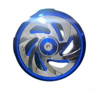 Motorcycle Rotating Cooling Fan Cover Lightweight Alloy Radiator Protector Engine Heat Dissipation Road Debris Guard Black(F)