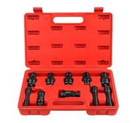 Motorcycle Rotor Puller Kit with 10 Components for Magneto Flywheel Removal Using Steel and Clear Thread Engagement