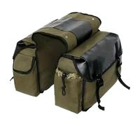 Motorcycle Saddle Bag - 44 x 32 x 27 cm Waterproof Bicycle Storage Bag | Heavy Duty Side Tool Bag Organizer for Pannier Rack - Universal Scooter and Motorcycle