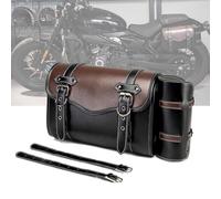 Motorcycle Saddle Bag for Yamaha Raptor 90 2009-2023, Motorbike Side Pannier Bag, Waterproof Leather Motorbike Saddle Bags, Motorcycle Tail Bag, Easy Installation,A