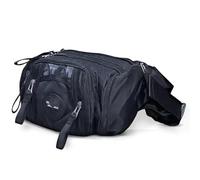 Motorcycle Saddle Bag Men Waist Fanny Pack Bum Hip Belt Bag Multi-Purpose Travel Waterproof Nylon Male for Cross Body Messenger Sling Chest Bags Motor Pannier Bag(Black)