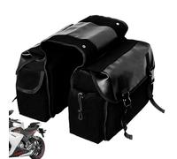 Motorcycle Saddle Bags, Waterproof Tool Saddle Bag Made of Canvas, Side Bag for Motorcycles - for Motorcycles, Scooters, Motorcycling, Tours, Commuting, Travel, Road Trip, City Driving, Motorcycling