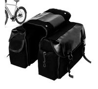 Motorcycle Saddlebag - 44x32x27cm Waterproof Canvas Bike Storage Bag | Heavy Duty Pannier Side Tool Pouch Organizer - Universal Scooter Motorbike Luggage for Urban Commuting Touring & Road Trips