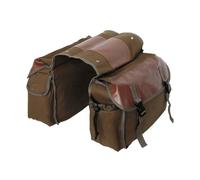 Motorcycle Saddlebag Waterproof Bicycles Pannier Bag For Rear Rack, Double Trunk Cycling Pannier Bag Motorcycle Pannier Bag(Type 2 Brown)