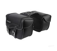 Motorcycle Saddlebags, 30L Large Capacity PU Leather Side Saddle Bags, Frame Mounted Motorcycle Luggage Bag with Adjustable Rope, Universal Motorcycle Accessories