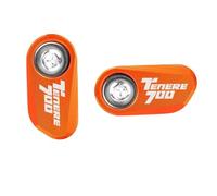 Motorcycle safety sensor cover For Tenere700 T7 World Raid Rally 2019-2024 Motorcycle Front Rear Wheel ABS Sensor Protector Guard(2 Orange)