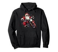 Motorcycle Santa Christmas Rider Xmas Pullover Hoodie