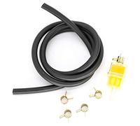 Motorcycle Scooter 6mm Gas Inline Fuel Filter Oil Gasoline Hose Line Motorbike Spring Clips Clamps Kit