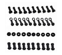 Motorcycle Scooter Brake Upper Lower Pump Caliper Shock Absorber Sleeve Dust Covers Disc Waterproof Rubber Caps(10 sets)