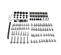 Motorcycle Scooters Fairing Body Work Bolts Nuts Spire Speed Fastener Clips Screw For Yamaha XT250 XT225(Silver7)