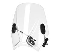 Motorcycle Screen Extension Motorcycle Windscreen Windshield Universal Front Windshield Wind Deflector Windscreen Double Bubble Windscreen Deflector(Clear)