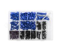 Motorcycle Screw 195pcs/Box General Parts Screws Aluminum Windscreen Screws Colorful Fasteners Screws Set Motorcycle Fairing For Bolt Kit Motorcycle Modified Parts