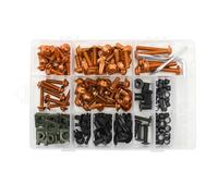 Motorcycle Screw 195PCS/Set General Parts Motorcycle Windscreen Mudguards Screws Fairing Bolts Screws Kit Nut Clips Colorful Fasteners