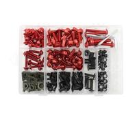 Motorcycle Screw 195PCS/Set General Parts Motorcycle Windscreen Mudguards Screws Fairing Bolts Screws Kit Nut Clips Colorful Fasteners