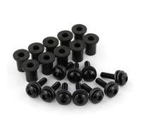 Motorcycle Screw Compatible With Ducati For SUPER SPORT 620 800 1000 ST2 ST3 ST4 PASO 750 Motorcycle Windscreen Windshield Wind Deflectors Bolts Kits(Black)