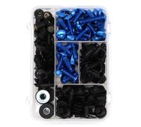 Motorcycle Screw Compatible With Suzuki For B-King 2007 2008 2009 2010 2011 2012 For GW250F 2015-2019 Motorcycle Fairing Screw Kit Cowling Bolts Clips(Blue)